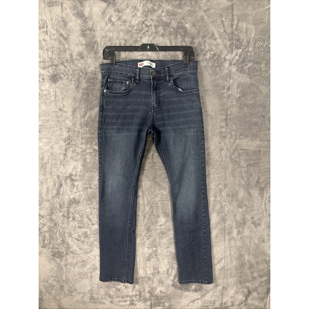 Levis 511 Slim Dark Wash Blue Denim Jeans Mens 29x29 Boys 18 Reg